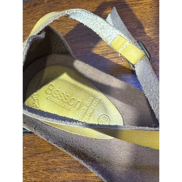 BESSON Chaussures Women’s leather sandals size euro 39 - Picture 5 of 8